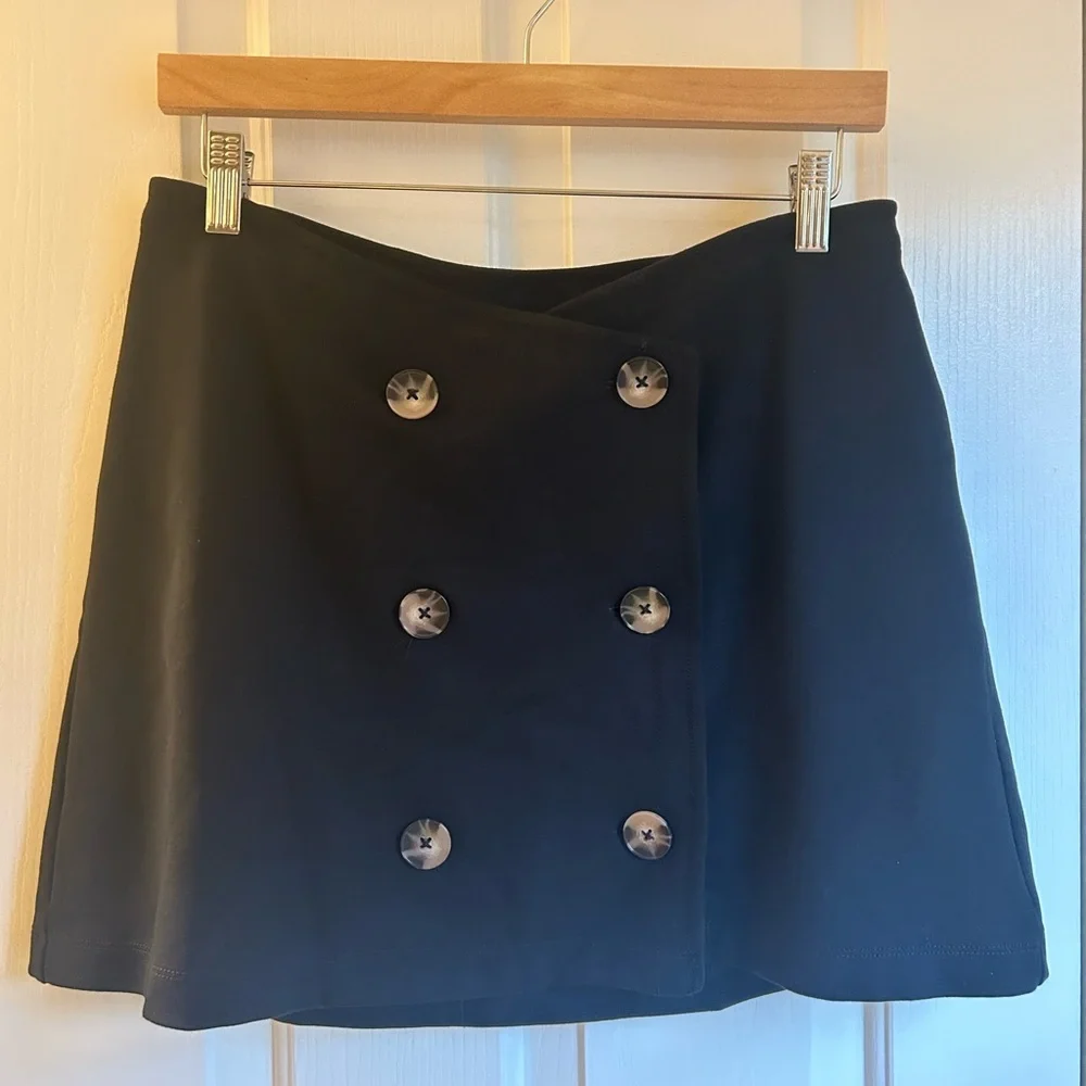 By Anthropologie Trench Mini Skirt Size Medium - Picture 2 of 7